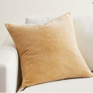 Pottery Barn Everywhere Velvet Pillow Cover in Gold 20"x20"
